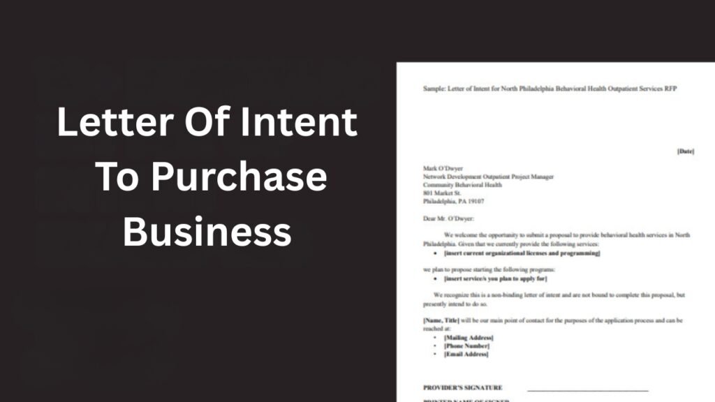 Letter of Intent to Purchase Business: Must-Know Secrets for a Smooth Acquisition letter of intent to purchase business